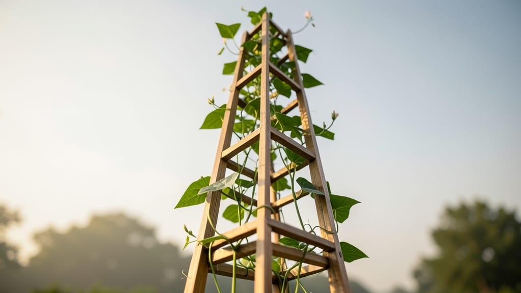 Obelisk Trellis for Tall Varieties