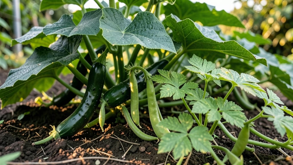 Cucumbers for Pest-Repelling Leaves