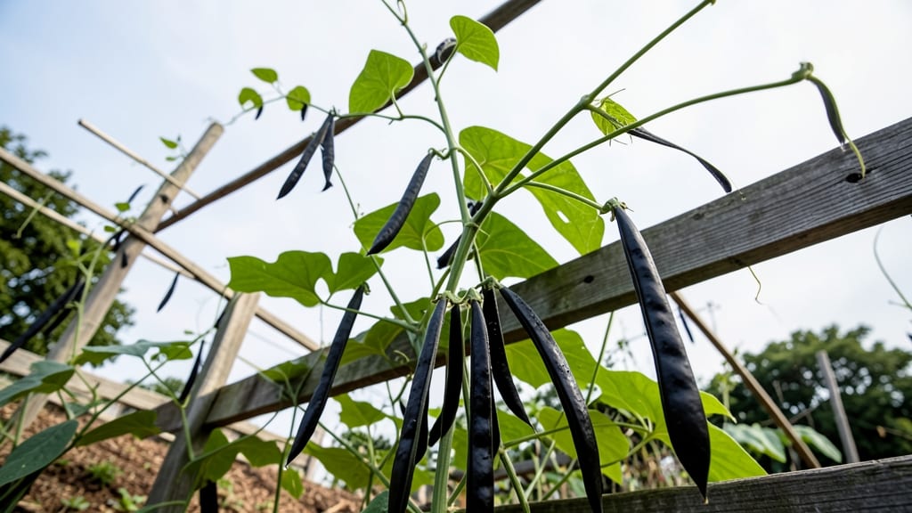 Black Valentine Pole Beans