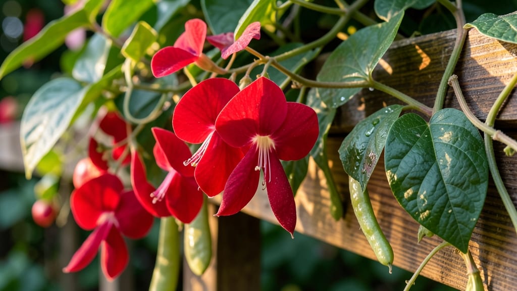 Scarlet Runner Beans for Edible Flowers