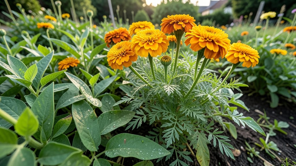 Marigolds to Deter Mexican Bean Beetles