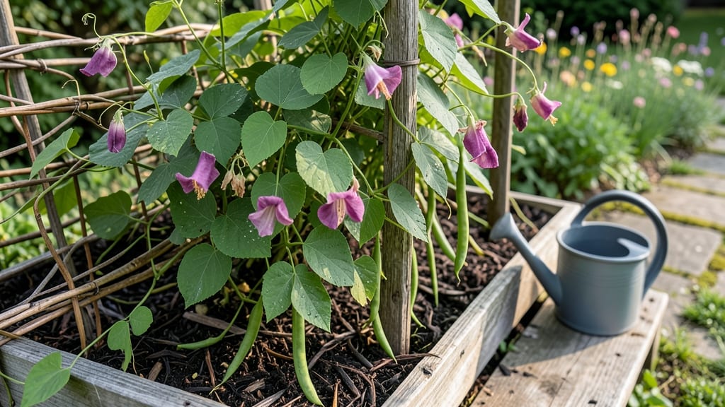 Purple Hyacinth Bean Vine Seeds: Bold Blooms and Edible Pods in 90 Days