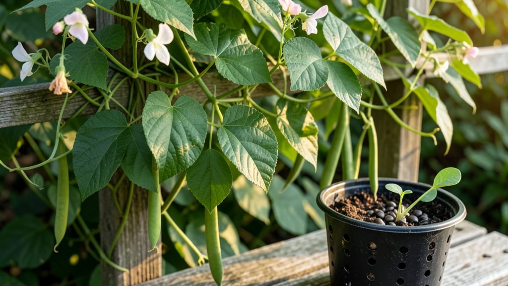 Planting Pole Beans in Containers: Vertical Trellis Hacks for Compact Growth