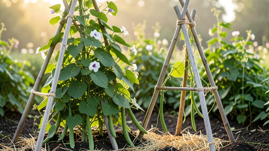 Green Bean Teepee: Vertical Garden Space-Saver for Bountiful Harvests