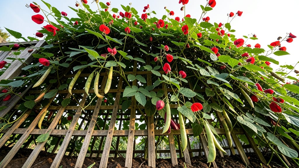 Scarlet Runner Bean Vines