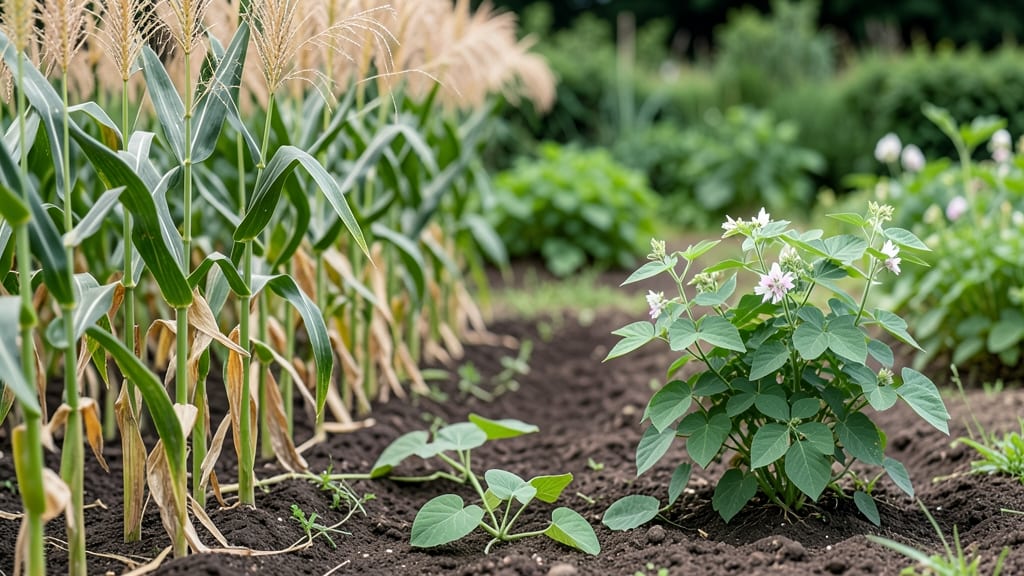 Corn, Beans, and Squash Pictures: Three Sisters Garden Harmony in One Frame