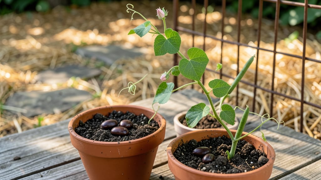 Sowing Runner Beans in Pots: Vertical Harvests in 55 Days