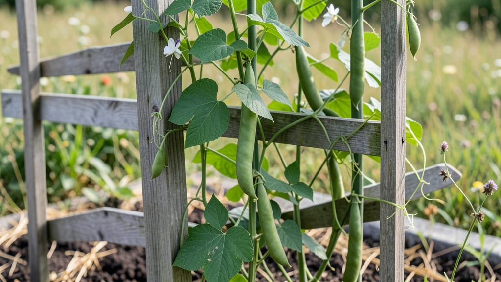 Climbing Bean Trellis: Space-Saving Support for Bushy Vines and Heavy Yields