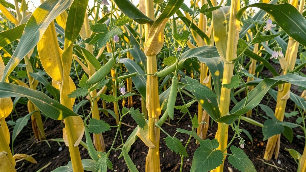 Corn for Natural Trellis Support