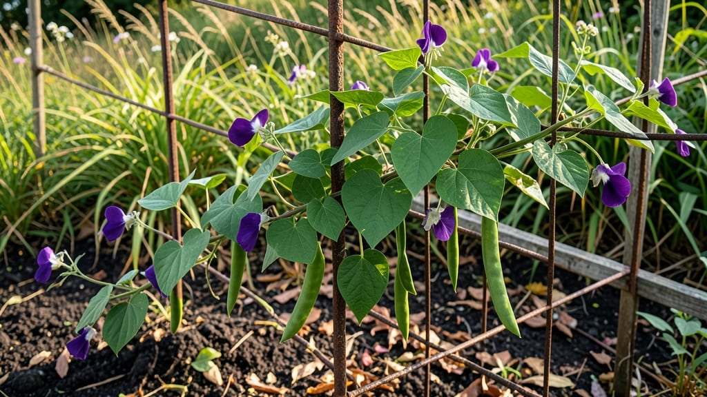 Purple Hyacinth Bean Plant: Vibrant Climbing Beauty for Shade Gardens