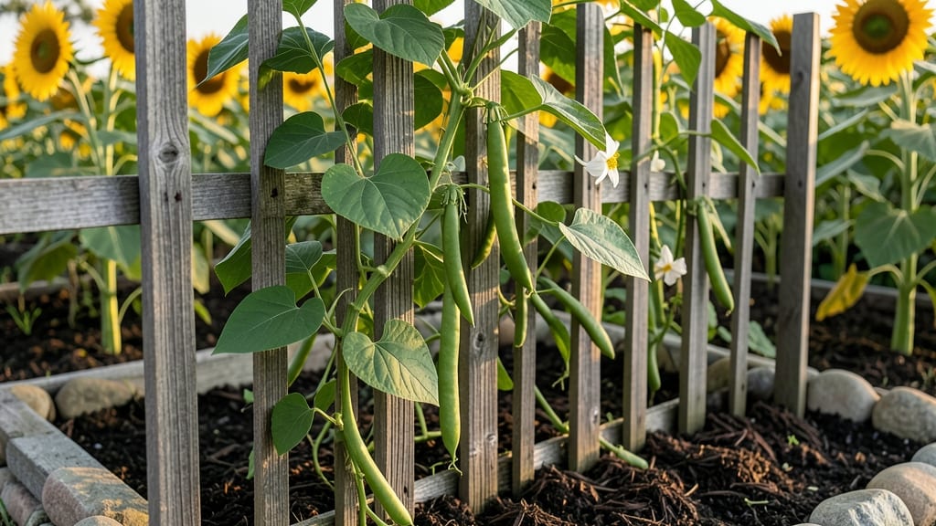 Trellis For Pole Green Beans: Space-Saving Vertical Garden Hack