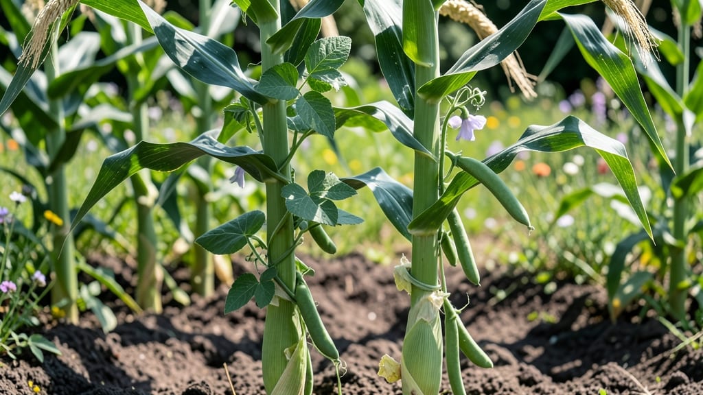 Growing Beans Up Corn: Space-Saving Trellis Hack for Heavy Harvests