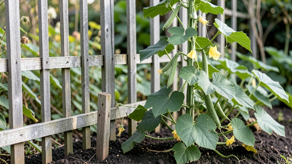 Trellis For Beans And Cucumbers: Vertical Garden Space-Saver Guide