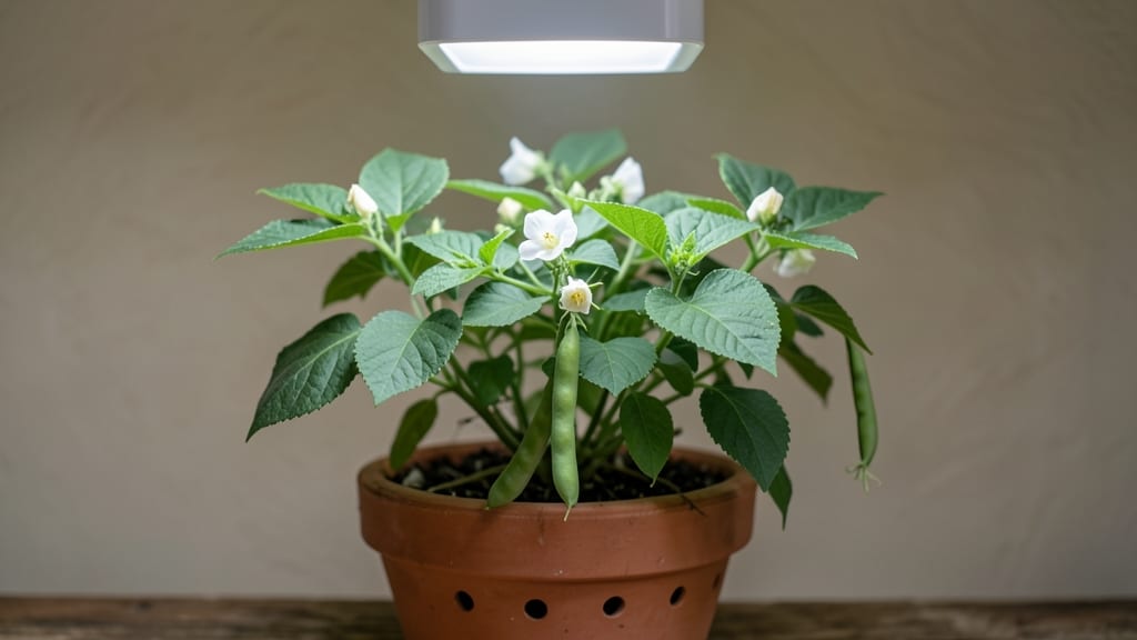 Growing Beans Indoors: Sunlight Hack for Bushy Vines in Small Spaces