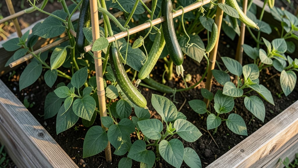 Cucumbers for Shade and Pest Control