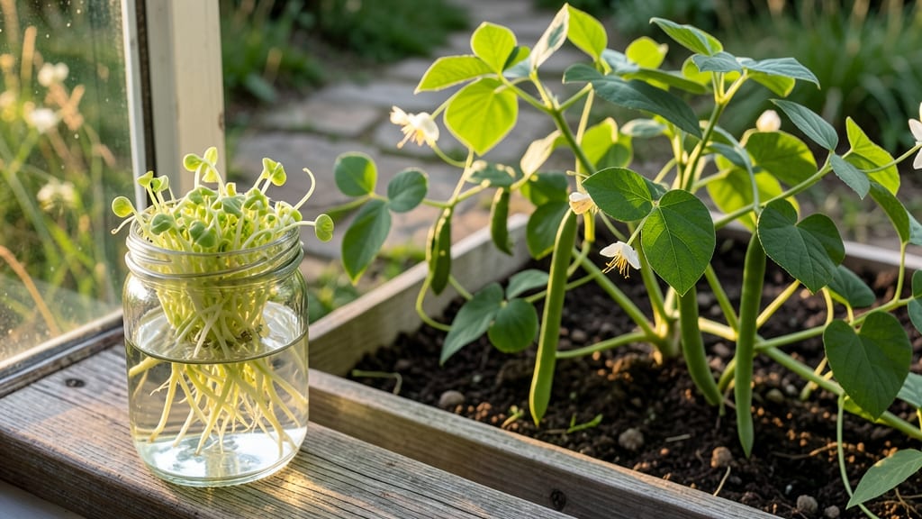 Green Beans and Bean Sprouts Growing Guide: Vertical Harvesting for Compact Gardens