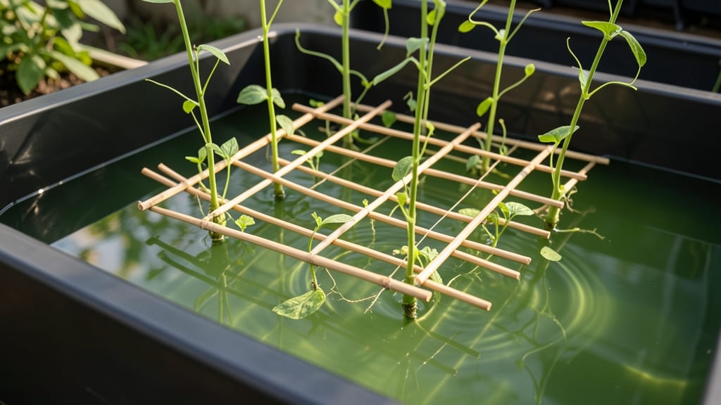Floating Trellis for Hydroponic Systems
