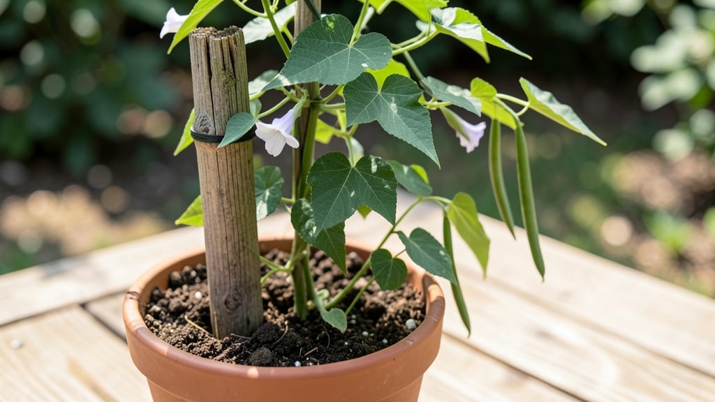 Pole Beans Recipe in a Pot: Container-Garden Harvest in 60 Days
