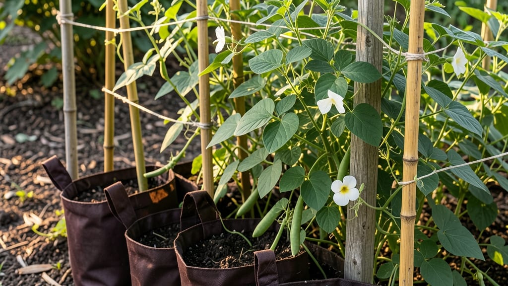 Bean Grow Bags: Space-Saving Vertical Garden for Bushels